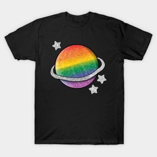 Rainbow Pride Planet T-Shirt